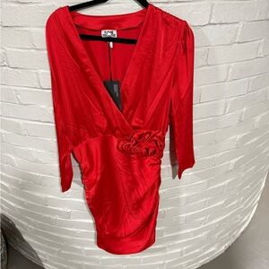 NWT Silk Red Dress